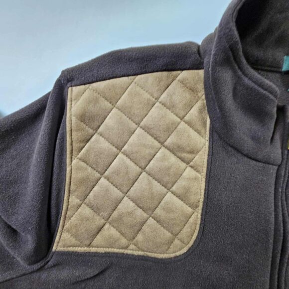 Lauren Ralph Lauren 3X Brown Fleece Pullover Suede Womens Top - Picture 4 of 10